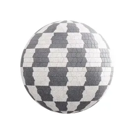 Patterned trapezoidal pavement
